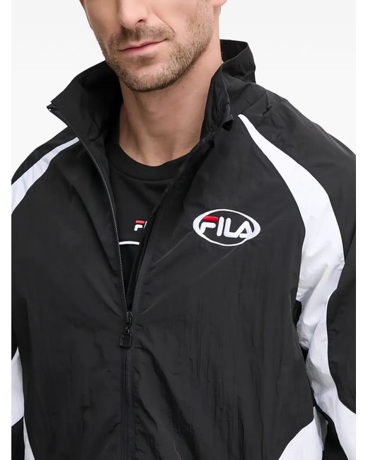 Fila Black Zip Stripe Jacket for men