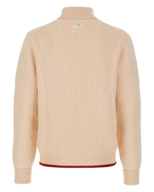 Fay Natural Roll-Neck Jumper for men