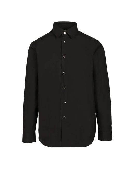Paul Smith Black Artist Stripe Cuff Shirt for men