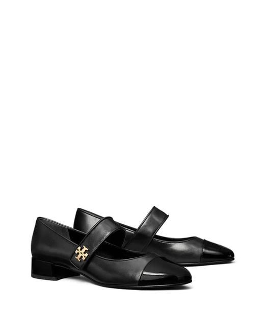 Tory Burch Black Flats