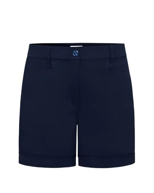 Anatomie Blue Short Francis Aerolite À Détails Rayés for men