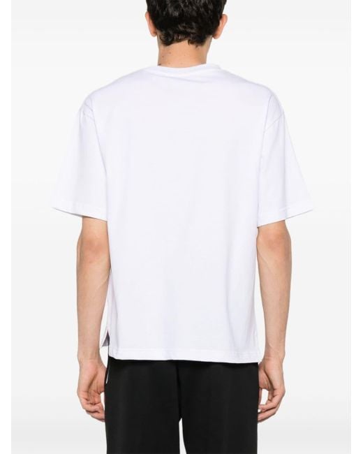 Kiton T-shirt Met Logoprint in het White voor heren