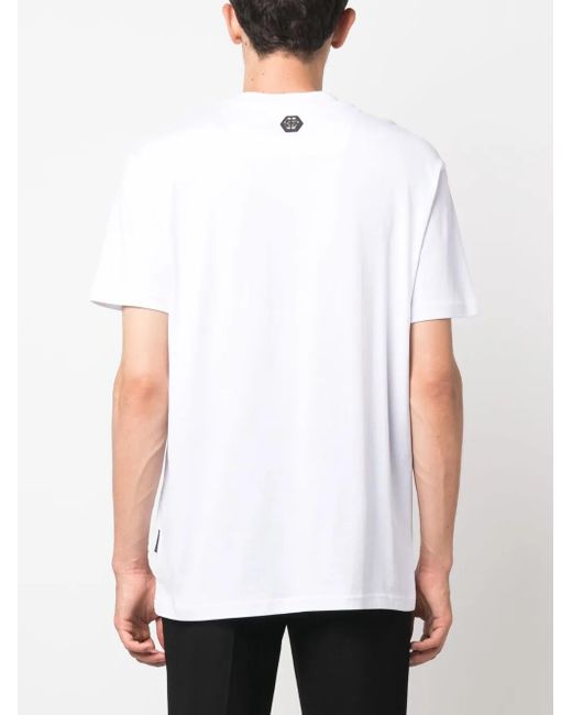 Philipp Plein Black Ss Snake Round-Neck T-Shirt for men