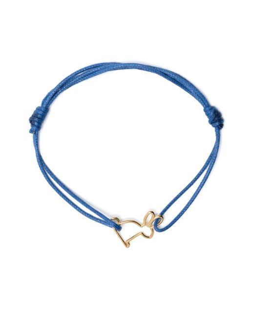 Aliita Blue 9kt Yellow Gold Conejito Bracelet