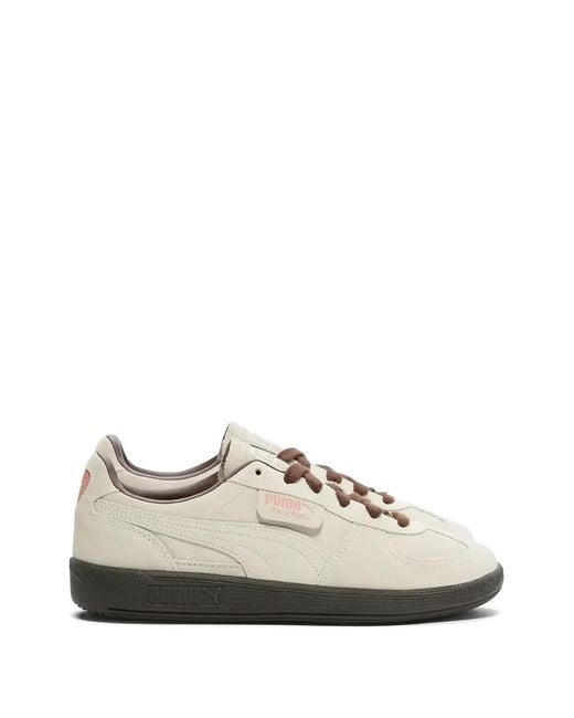 PUMA White Palermo Low-Top Sneakers for men