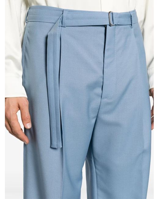 Lanvin Blue Tailored Design Trousers for men