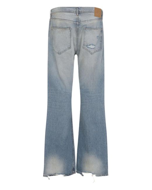 Enfants Riches Deprimes Blue Distressed Flared Jeans for men