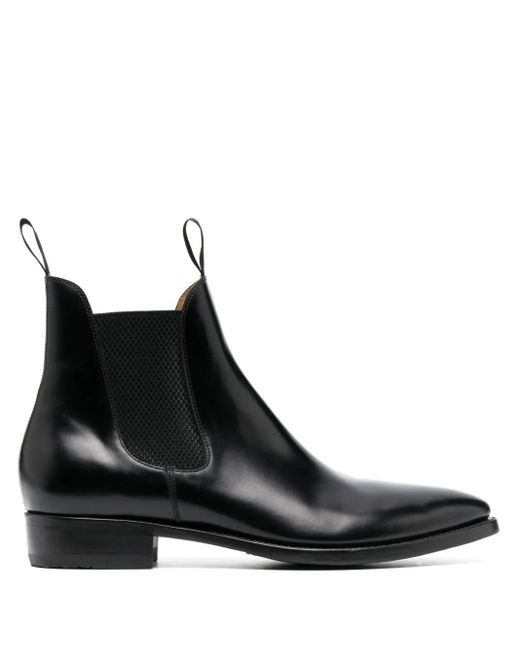 メンズ Fursac レザーブーツ Black