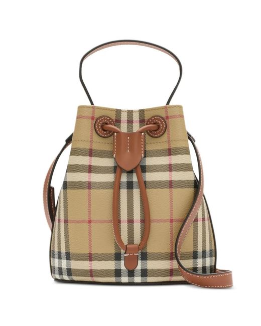 Borsa A Secchiello Mini Tb di Burberry in Brown