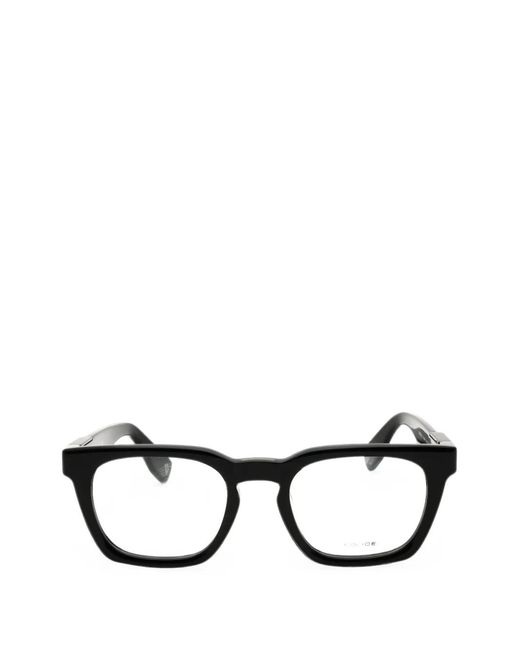 Police Black Rectangle-Frame Glasses for men