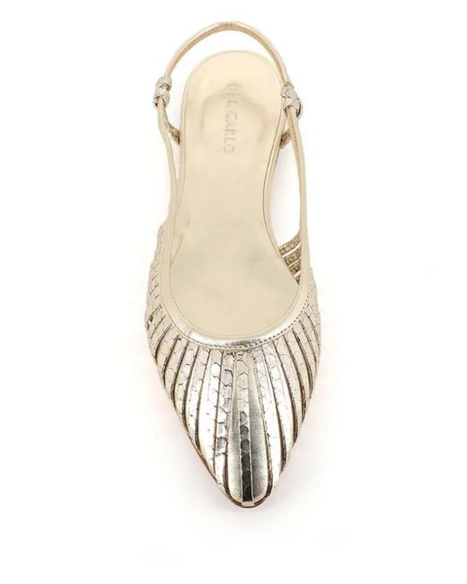 Roberto Del Carlo White Leather Ballerina Shoes