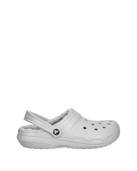 CROCSTM White Cushioned Perforated Clogs