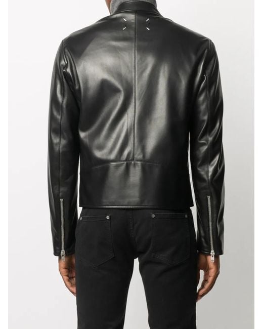Maison Margiela Black Stand-Up Collar Jacket for men