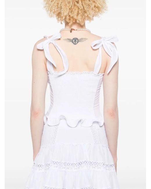 Charo Ruiz White Dessine Top