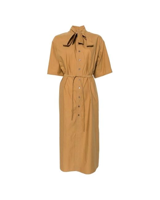 Lemaire Metallic Reversible Tube Dress