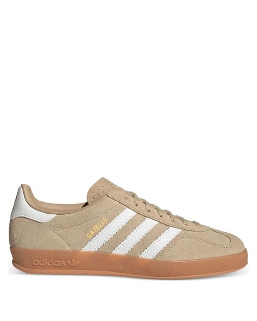 Adidas Brown Gazelle 3-Stripes Sneakers