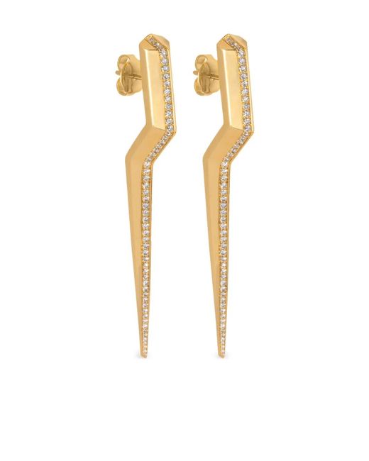 Gaelle Khouri Metallic 18K Hiatus Diamond Earrings