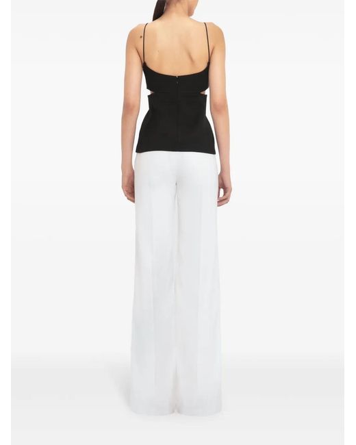 Victoria Beckham Black Cut-out Cami Top
