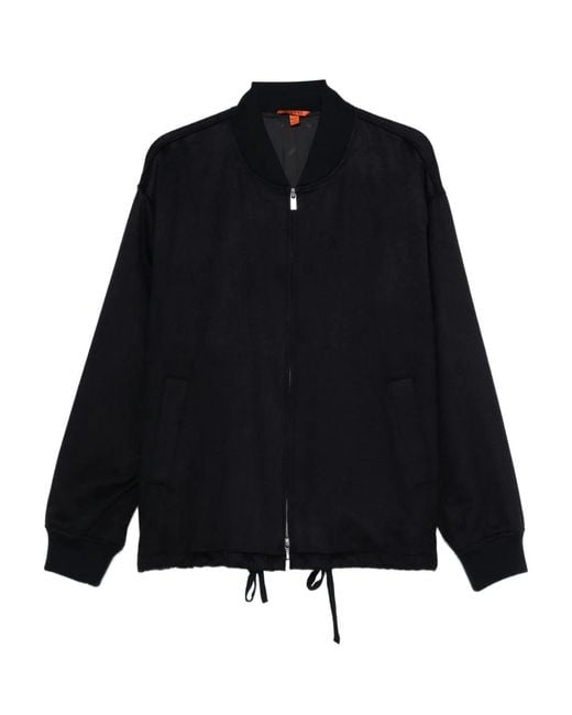 Barena Black Drawstring Bomber Jacket for men