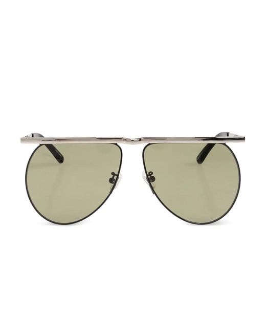 The Attico Metallic Browline Sunglasses