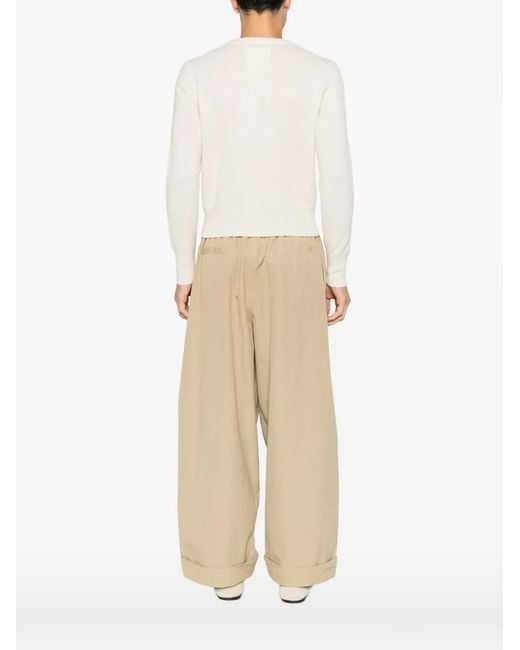 Extreme Cashmere White Button-Up Knitted Cardigan