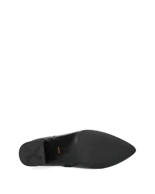 Mexx Black Pointed Block Heel Boots