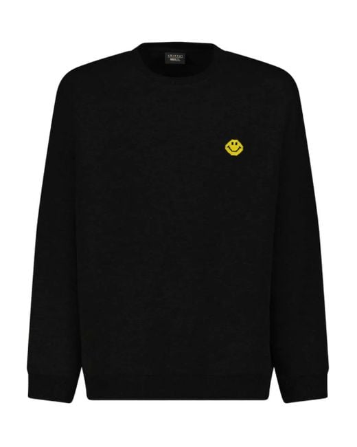 Joshua Sanders Black X Smiley Sweat À Col Rond for men