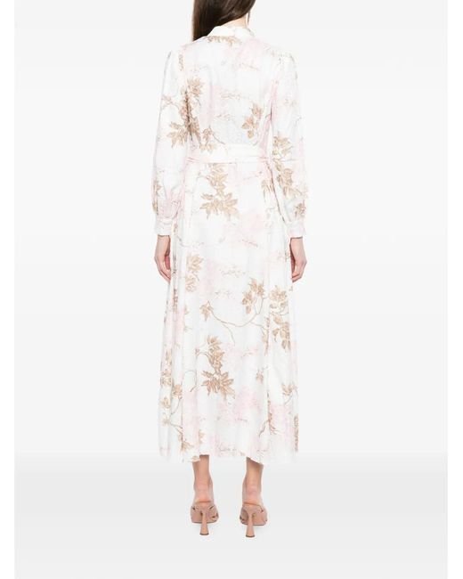 Needle & Thread White Wisteria Shirt Dress