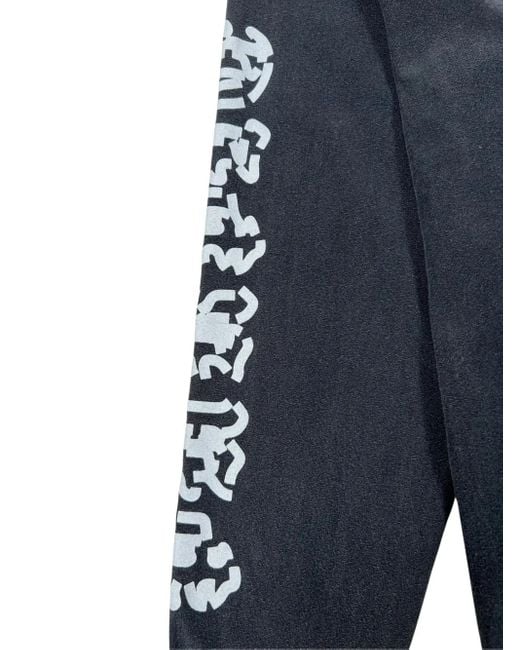 メンズ Purple Brand グラフィック ロングtシャツ Black