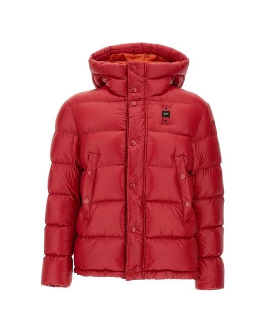 Plumífero Con Capucha Blauer de hombre de color Red