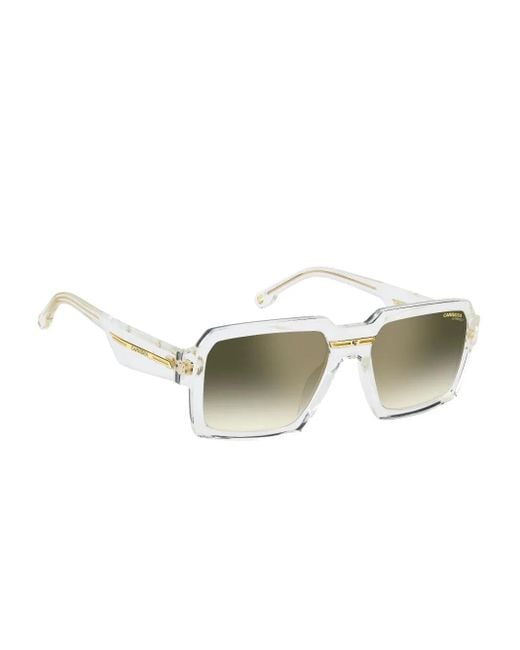 Carrera White Geometric-Frame Sunglasses for men