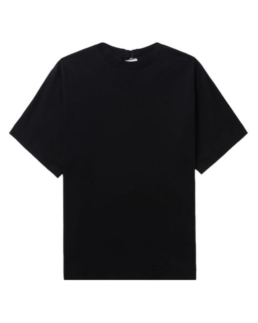 Toga Black Tie-fastening Cotton T-shirt