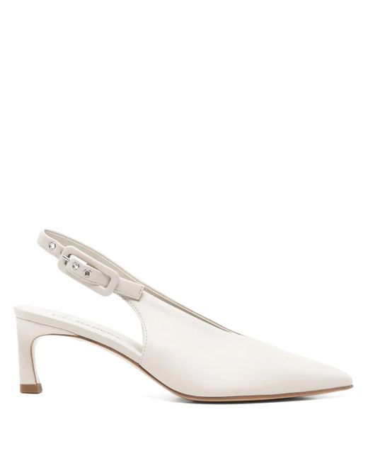 Halmanera White 55Mm Vale Pumps