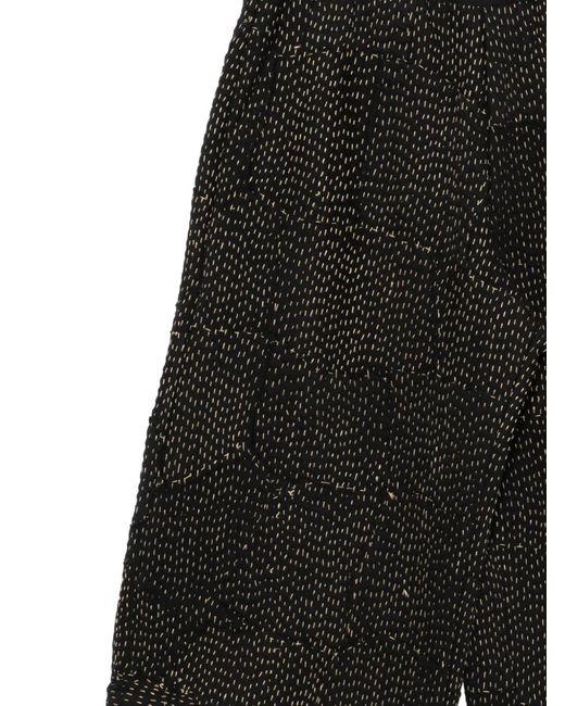By Walid Black Re-Patch Cropped Trousers for men