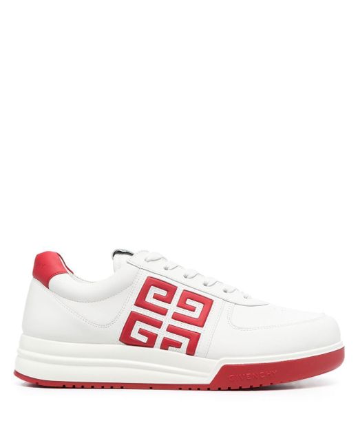 Givenchy Pink Logo-patch Low-top Sneakers for men