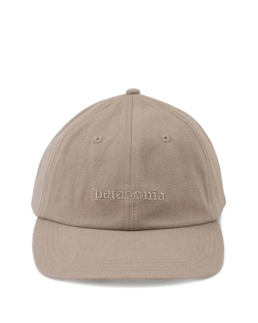 メンズ Patagonia Logo-embroidered Hat Gray