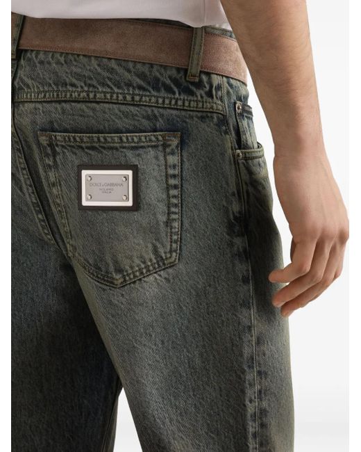 Dolce & Gabbana Jeans Met Vervaagd Effect in het Gray voor heren