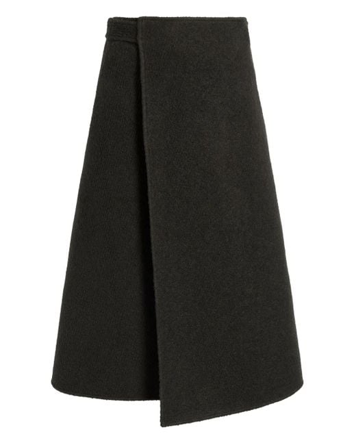 Proenza Schouler Black Bodhi Boucle Twill Skirt