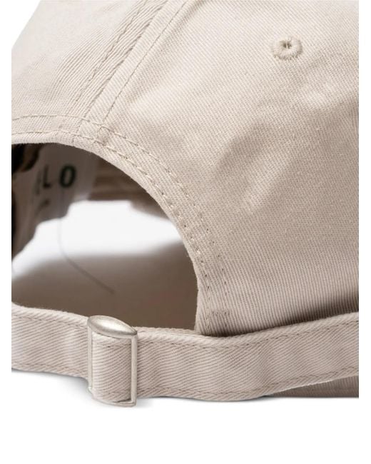 PELO FOUNDATION Natural Embroidered-Logo Baseball Cap for men