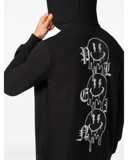 Philipp Plein Black Skeleton Jogging Set for men