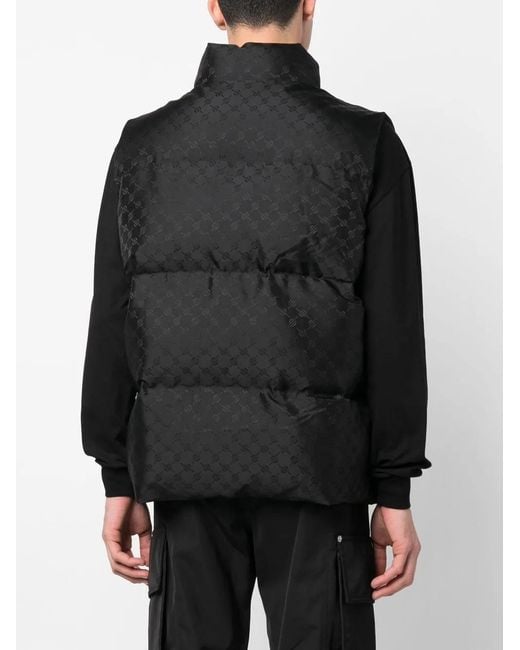 Daily Paper Black Monongram Pondo Padded Gilet for men