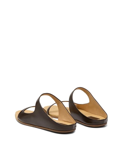 Marsèll White Double-Strap Flat Sandals