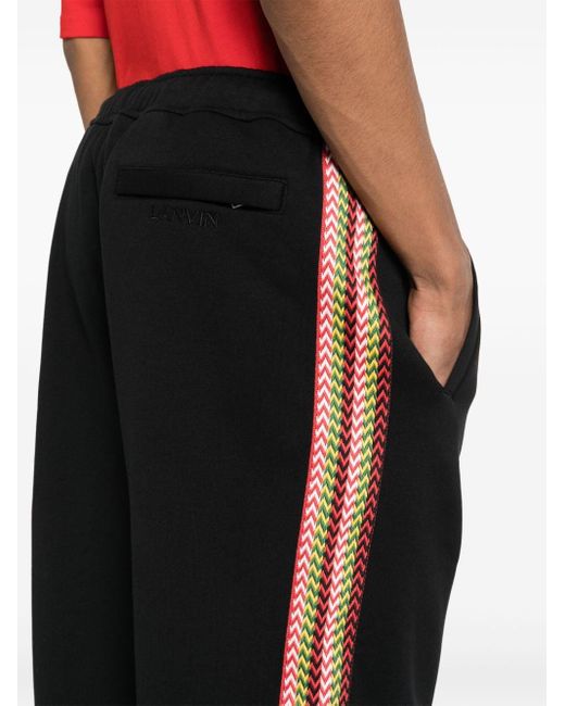 Pantalon de jogging à rayures Lanvin pour homme en coloris Black