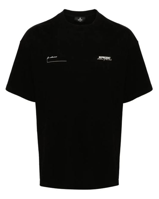 Represent Black Patron Of The Club T-Shirt for men