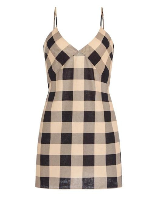 SER.O.YA Natural Shanty Minikleid Aus Leinen