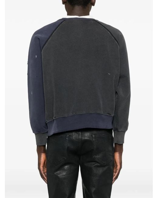 Enfants Riches Deprimes Black Graphic Raglan Sweatshirt for men