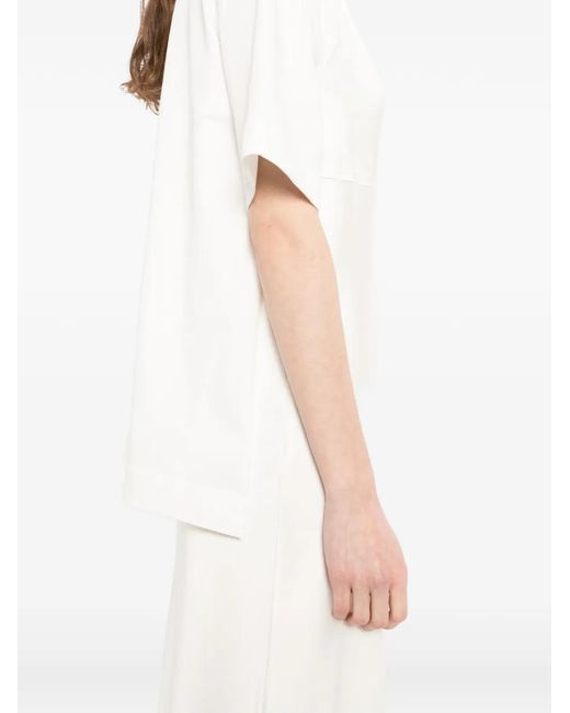Litkovskaya White Soft-Structured Maxi Dress