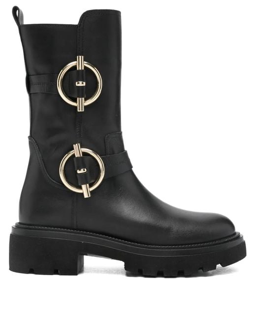 Albano Laarzen Met Gespbandje in het Black