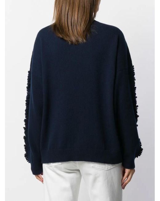 Pull À Manches Texturées Barrie en coloris Blue