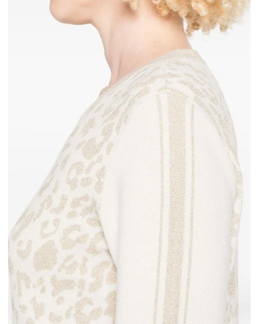 Liu Jo Mini-Jurk Met Luipaardprint in het White